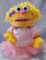 Gund Sesame Street Soft Plush Ballerina Zoe Hand Puppet  11 inches