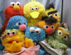 Complete Set of all 8 Sesame Street Hand Puppets  Grover Elmo Big Bird Zoe Cookie Monster Bert Ernie Oscar the Grouch are all included
