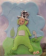 Teletubby Dipsy Magnet 3 1/2 inches high by 2 3/4 inches wide