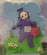 Teletubby Tinky Winky Magnet 3 1/2 inches high by 2 3/4 inches wide