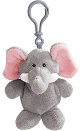 Clippie Zips Jungle Animal Keychains