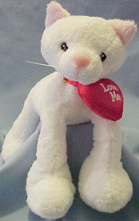Gund Klumbsy Valentines Plush Aspen the White Kitten Stuffed Animal Gund Klumbsy Valentines Plush Aspen the White Kitten Stuffed Animal
- He can stand on all 4 legs, sit or lop over and on just about anything. He is made from the new silky soft materials. Aspen comes with a red pillow heart around the neck which reads "LOVE ME"
- Safe for all ages