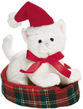 These adorable Musical plush and stuffed animal kittens and cats are all dressed up for the Christmas Holiday.