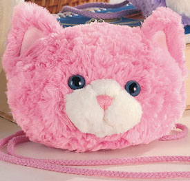 Gund has made beautiful Kitty Cat Purses for kids from 2 to 102!  Soft and cuddly but with Hand bag functionality!