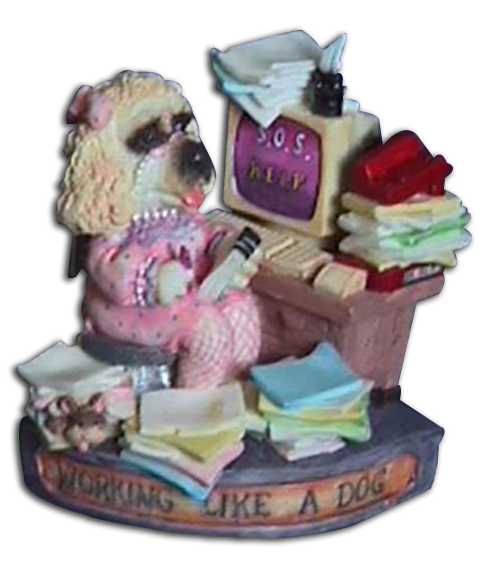 Comical Dog Figurines