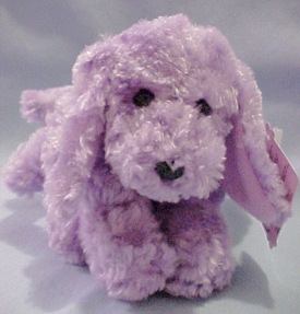 purple puppy stuffed animal