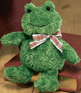 Gund Plush Chubby Character Linus the Green Frog Stuffed Animal Gund Plush Chubby Character Linus the Green Frog Stuffed Animal
- around his neck is a plaid bow
- safe for all ages