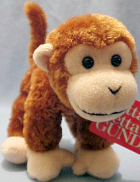 Gund Wild Ones Golden Brown Plush Monkey Gund Wild Ones Golden Brown Monkey - safe for all ages