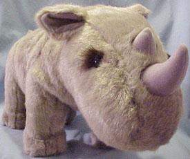 We have adorable Rhinos stuffed full of fluff and ready to play!