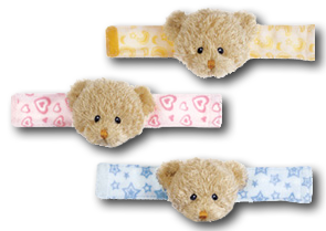 Cuddly Pals Teddy Bear Baby Wrist Rattles