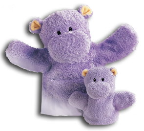 Hippo Baby Hand Puppets