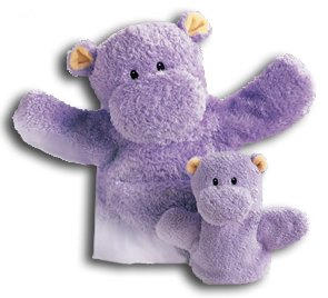 Two Hand Puppets one for baby one for you!  What a GREAT way to play with Baby