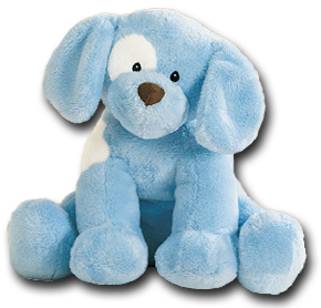 blue dog teddy bear