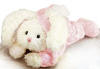 Baby Gund Pink Paisley Bunny Rabbit Plush Crinkle Rattle - The forearms crinkle when you touch them. Rattle inside tummy. (safe for all ages)