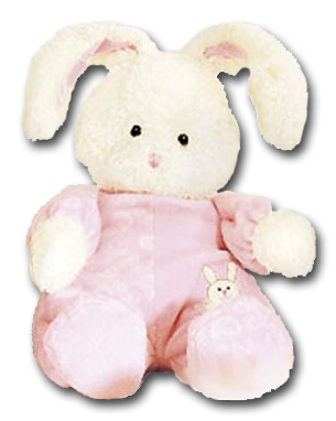 Adorable soft plush Bunny Rabbit rattles perfect for little hands to hold! Bunnies all dressed up and little ones that just rattle