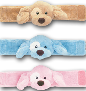 baby gund spunky puppy dog plush and wrist rattles