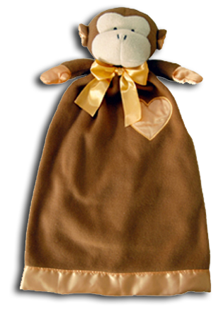 monkey lovey blanket