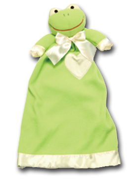 Dakin's adorable Frankie the Frog makes a wonderful security blanket for baby. It is cuddly soft with satin trim.