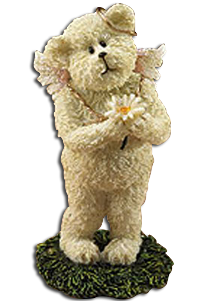 1st Edition Boyds Lil Wings Daisy Angel Bear with Daisy Flower 1st Edition Boyds Lil Wings Daisy Angel Bear with Daisy Flower - 1st Edition - introduced Spring 2005 and has been retired - Life is beautiful, and fragile, just like a tiny lil' daisy. Lil' angel bear experiences the wonder of life in the delicate lil' daisy he so carefully holds in his paws. - Quote: "Nature produces the greatest results with the simplest means." - Heirich Heine