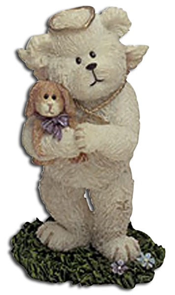 The Lil Wings are adorable Teddy Bears with wings. These Angelic Teddy Bears are ready to decorate for Easter holding their Easter Bunnies and leading the Ducklings as these figurines
