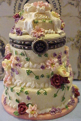 Wedding Cake Treasure Boxes