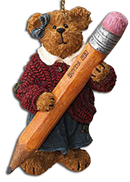 The adorable Boyds' Star Spangled Heroes Ornaments are adorable resin Teddy Bear Teacher Ornaments.