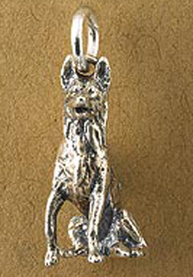 Sterling Silver German Shepherd Charms