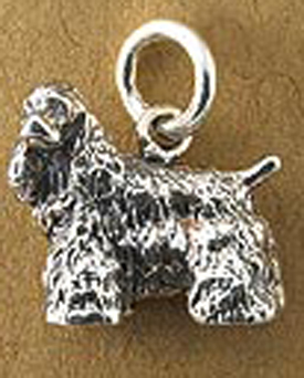 Sterling Silver Cocker Spaniel Charms