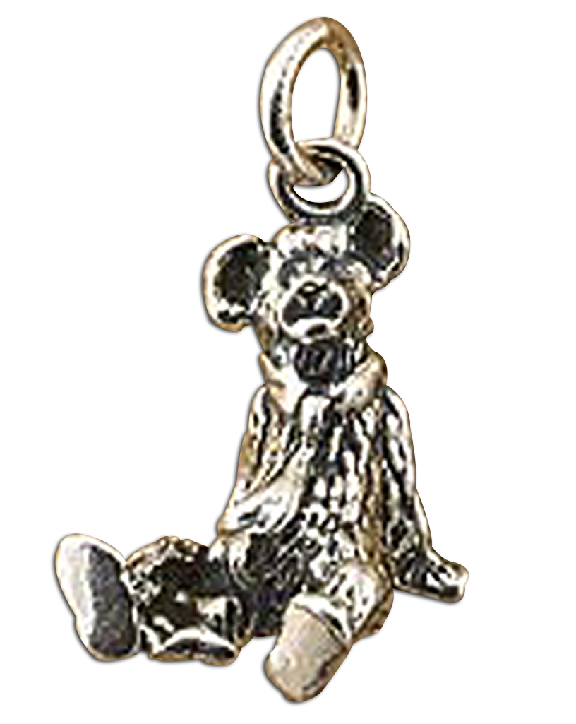 Boyds Sterling Silver Teddy Bear Charm Mr. Windsor Bear with Tie Boyds Sterling Silver Teddy Bear Charm Mr. Windsor Bear with Tie
- introduced Fall 2004 and has been retired
- Mr. Windsor, a seated bear charm wearing a tie, is created by Boyds Master Designers, and made from solid sterling silver and captures the same detail found on Boyds award winning Bearstone figurines!