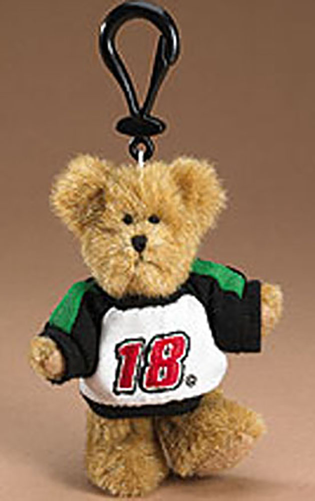 Boyds NASCAR Teddy Bear Bobby Labonte Clip On Keychains