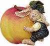 Boyds Fridgewear Magnet Myrtle Mae Peachiebeary - (introduced Spring 2000 and has been retired) One of Boyds first Fridgewear Magnets - Our own version of "James and the Giant Peach". Well this is Myrtle Mae and her giant (Georgia) Peach...and you can see how much she wants to take a bite...she's already swooning in Anticipation. 2 inches high 2 1/2 inches wide