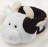 Boyds Black and White Cow Baby Rattle - (introduced Fall 2003 and has been retired)  Just the right size for baby's lil' wrist. This cow rattle features velvet horns, velvet-lined ears, and French knot nostrils. (safe for all ages) 6 inches