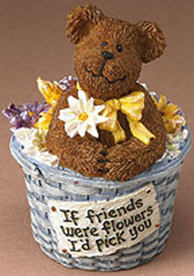 Click here to go to our selection of Boyds Teddy Bears in Baskets Basketbearies Friendship Figurines