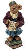Boyds All In A Days Work Miss Wise First Class Teacher Figurine - (introduced Fall 2002 and has been retired) Wanna tell a teacher what she means to you, but can't put it in words? Present her with Miss Wise, a special Bearstone teacher who holds a "First Class Teacher" certificate and stands atop a stack of antique-style books. The quote on the bottom reads: Quote:"More is to be got from one teacher than from two books." - Proverb 4 1/2 inches high