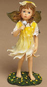 1st Edition Boyds FaeriePetal Danielle Faeriepuff Make a Wish - (introduced Spring 2004 and has been retired)  Danielle is tiptoein' through a field of dandelions on a warm sunny summer day. What a delight! She holds a soft fluffy bloom in her hands and plans to make a wish and blow the lil' seedlings to the wind!  Quote:"Dreams do come true, if we only wish hard enough." - James Matthew Barrie  