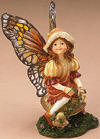 1st Edition Boyds Laurel  Faeriesprites Fairy Stained Glass Wings Figurines (introduced Spring 2006) (introduced Fall 2005)&nbsp; A tiny lil' faerie who brings the beauty and joy of nature to life, Laurel features beautiful butterfly-like wings with the intricate look of stained glass.  Quote:  "Nature does not demand that we be perfect. It requires only that we grow." - Josh Liebman