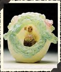 Boyds Benson B. Earsmore Sugar Egg Figurine - (introduced Spring 2000 and has been retired) Benson B. Earsmore is always pushin' his egg filled wheelbarrow around his one egg room. (not a toy)