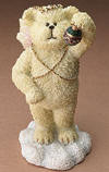 1st Edition Boyds Lil Wings Trimmer Angel Bear with Ornament - (introduced Fall 2005 and has been retired) This adorable angel bear named Trimmer is ready to trim your tree with the ornament he is holding in his hand. 3 1/4 inches