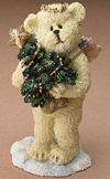 2nd Edition Boyds Lil Wings Dougy Angel Bear with Christmas Tree - (introduced Fall 2005 and has been retired) This adorable angel bear named Dougy is ready to put up the Christmas Tree he is holding in his arms. 3 inches