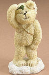 2nd Edition Boyds Lil Wings Pucker Up for Mistletoe - (introduced Spring 2006) If you're looking for a holiday smooch, Pucker is your bear! Tons of hand decorated details highlight this little mistletoe-holding holiday angel bear figurine. Features the anonymous quote "A kiss is a pleasant reminder that two heads are better than one." Boxed for gift giving! 3 inches