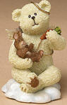 1st Edition Boyds Lil Wings Babybuns Angel Bear with Bunny - (introduced Spring 2004 and has been retired) Babybuns is learning how to care for a lil' critter. He stands on a pearlized cloud base and feeds a carrot to his baby bunny friend! Quote: "In this world we must help one another." - Jean de La Fontaine 2 1/2 inches