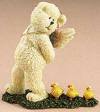 1st Edition Boyds Lil Wings Quackles Angel Bear with Baby Ducks - (introduced Spring 2006) Spring's in the air and the Lil' Wings greet it with sense of wonder and surprise! It looks like this lil' angel bear has quite a following! Quote: "If it walks like a duck, quacks like a duck, looks like a duck, it must be a duck." - Proverb 3 1/4 inches