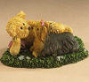 1st Edition Boyds Puppy Paws and Pals Figurine Fritzie the Teddy Bear and Phoebe the Yorkie Terrier Dog - (introduced Spring 2006, cold cast resin, Limited Edition of 6,000) Great big hugs...sloppy kisses on the cheek...tons of fuzzy cuddles...Puppy Paws and Pals celebrate friendship at its bestest and the special bond between man's...and bear's best friend! Fritzie and Phoebe features a Yorkshire terrier. Quote: "A friend is someone who accepts you just the way you are." - Proverb (boxed) 3 1/2 inches