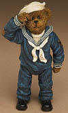 Boyds The Shoe Box Bears Figurine Navy Seaman McBear Sailor - (introduced Fall 2004) This sailor bear features an authentic uniform and jointed arms and legs-lift up his arm to make him salute! 4 1/2 inches