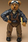 Boyds The Shoe Box Bears Figurine Airman McBruin - (introduced Fall 2004) This airman features an authentic uniform, holds a map of the continent, and has jointed arms and legs-lift up his arm to make him salute! 4 1/2 inches