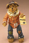 1st Edition Boyds The Shoe Box Bears Figurine Wizard of Oz Scarecrow - (introduced Fall 2005)  If he only had a brain! Designed just like the old time toys that inspire them, the Scarcrow features jointed arms and legs and is decorated to pay tribute to L. Frank Baum's children's classic "The Wonderful Wizard of Oz."