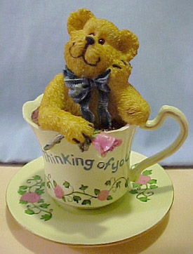 Click here to go to our selection of Boyds Teabearies Tea Cup Teddy Bear Missing You Unique Figurines