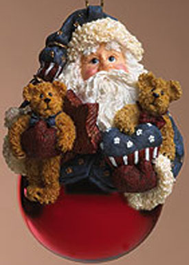 Click here to go to our selection of Boyds Baubles and Trinkets for the Tree Boyds Santa Glass Ornaments