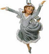 Boyds Julia Faeriedance Ballet Snowflake Ornament - (introduced Fall 2003 and has been retired)  Julia is a delicate faerie ornament perfecting her ballet moves. She's dressed in a light seafoam green dress with sparkle coating and features crystalline wings and a snowflake crown. 4 inches
