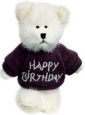 Click here to go to our selection of Boyds Collectible Happy Birthday Plush and Key Chain Teddy Bears
